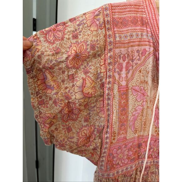 Spell & The Gypsy Collective Poinciana Pink Romper Playsuit, $238 B5 Small - Picture 7 of 12